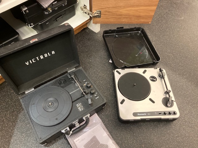 Record Players at Central Library