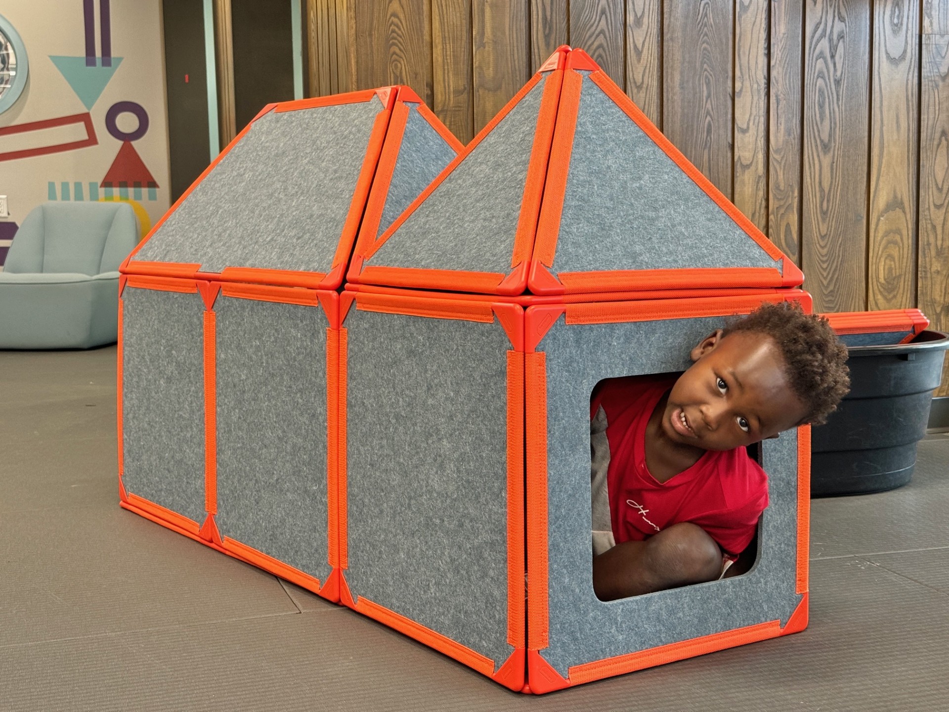 Madison Public Library Play Spaces enable child-led play with nine different unique spaces to explore