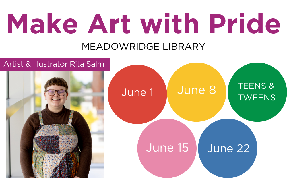 Make Art with Pride at Meadowridge Library with artist Rita Salm