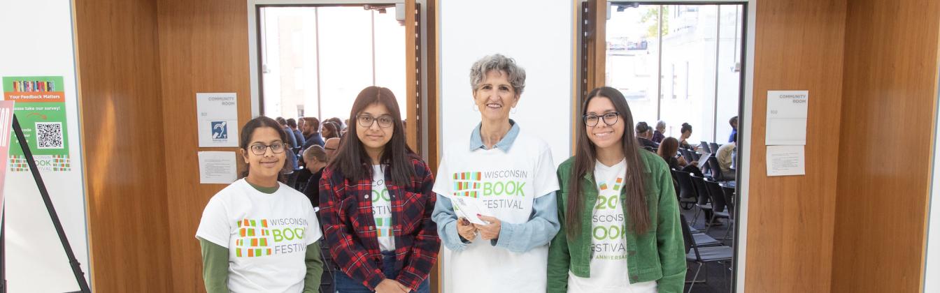 Wisconsin Book Festival Volunteers Volunteer at the Library