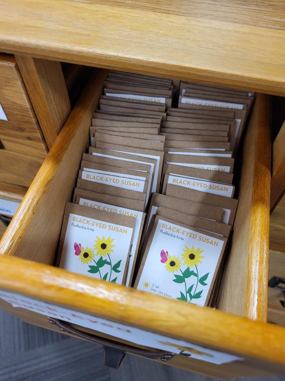 Madison Public Library's Seed Library provides free seeds to the community - no library card necessary