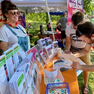 Madison Public Library attends the Magic Pride Festival at Warner Park