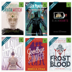 screenshot of books from the MPL Teen's Choice website