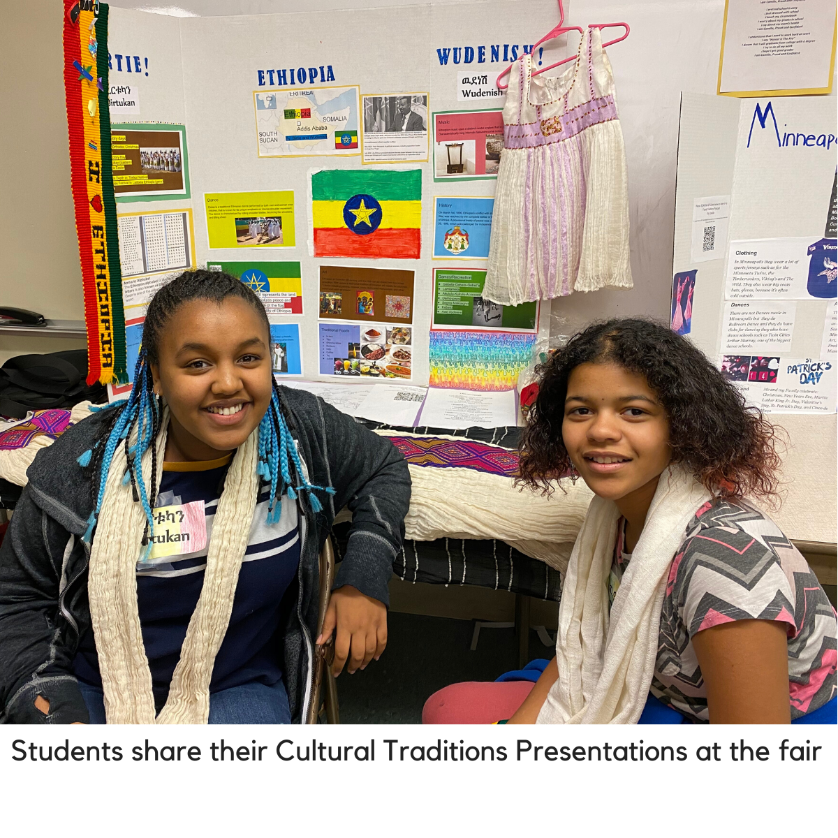 Students share their cultural traditions at the fair