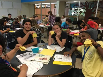 Teachers learning at the Bubbler