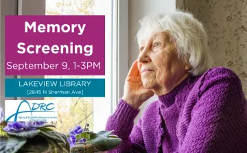 September 9 Lakeview Library Memory Screening with the Aging and Disability Resource Center