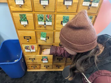 Pick up free seeds from one of the participating Madison Public Library Seed Library locations during select times of year