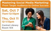 Paris Nash will present on Mastering Social Media Marketing at Central Library