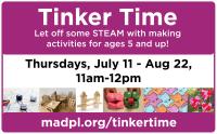 Tinker Time at Meadowridge on Thursdays