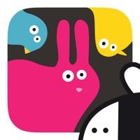pink rabbit, blue bird and yellow chick on a black background