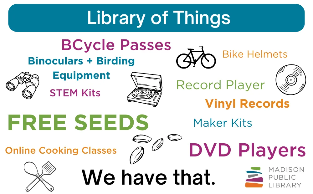 Madison Public Library's Library of Things